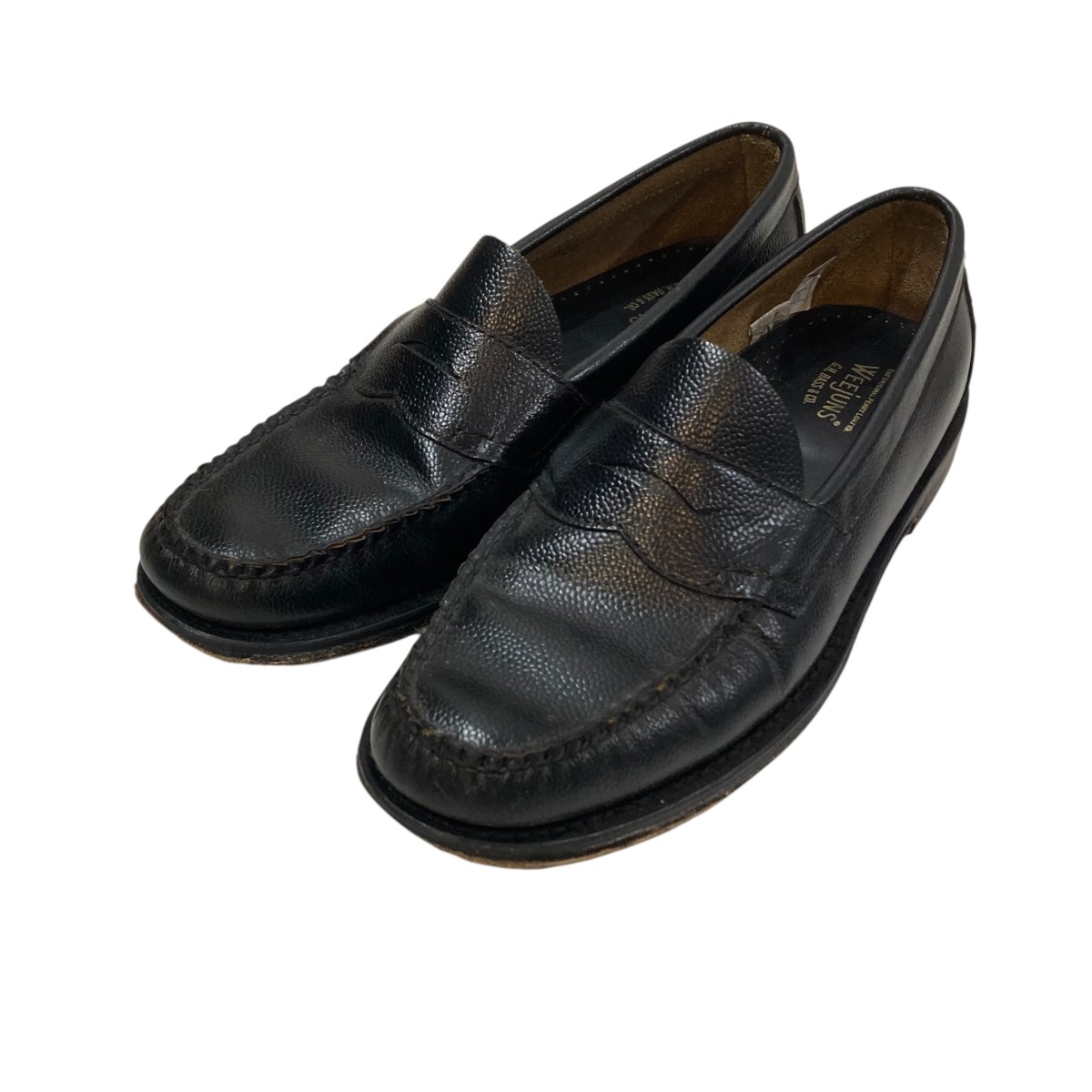 【中古】G．H．BASS 置き目毛革 黒いこと 大きさ：7 1/2 【070626】（ジーエイチバス）