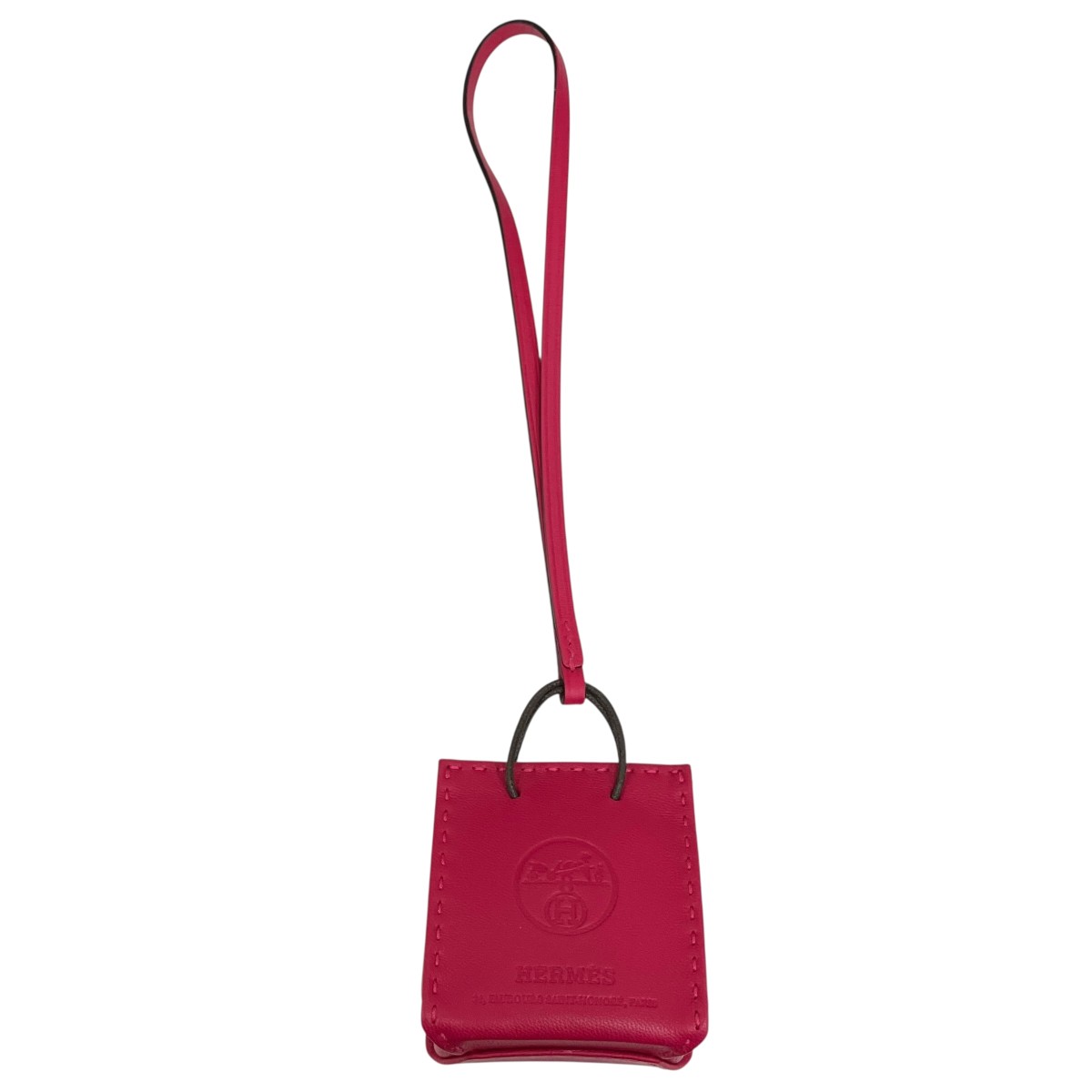 【中古】HERMES Sac orange charm 御徒面子惹きつける サクラ色 【070626】（エルメス）