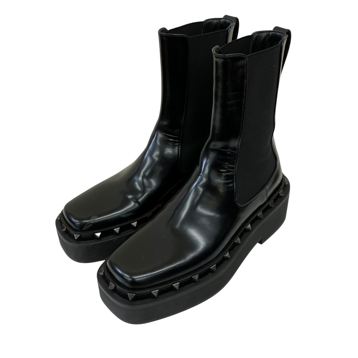 【中古】VALENTINO サイドゴアブーツ 黒いこと 大きさ：35 【070626】（ヴァレンチノ）