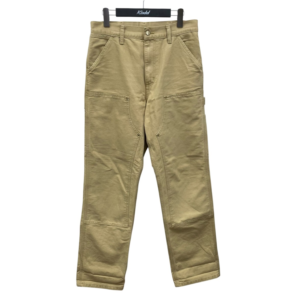 【中古】CarHartt ダブルニーパンツ ベージュ 大きさ：28/32 【070626】（鉄道車両ハート型）