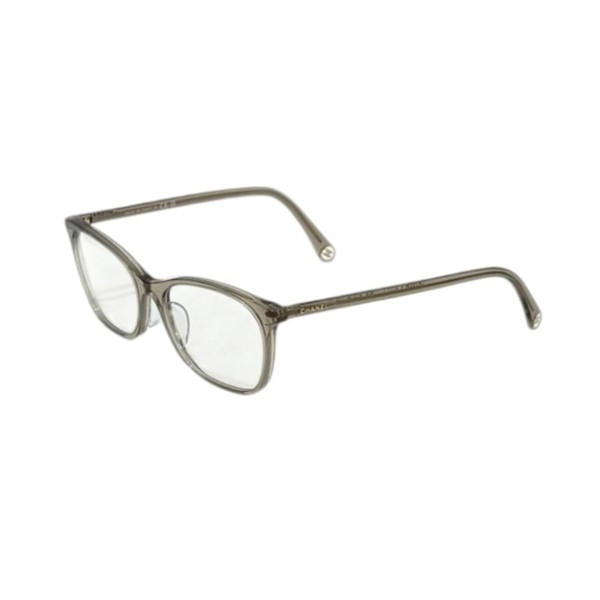 【中古】CHANEL レクタングル シェイプ 光学的 黒眼鏡 3414A せつ然たる薄墨色 大きさ：54□17-140 【060626】（シャネル）