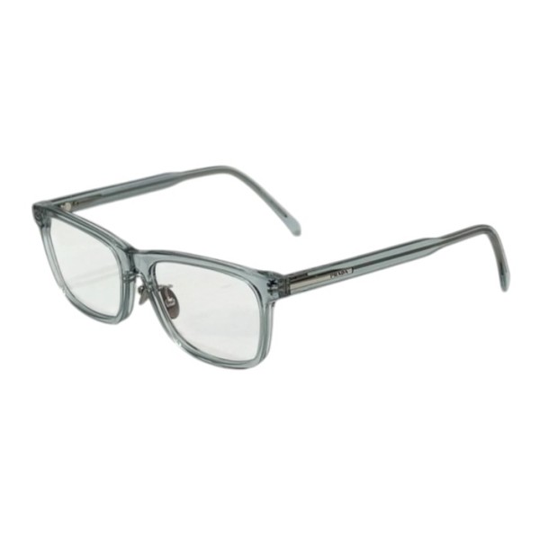 【中古】PRADA クリアフレームメガネ メガネ VPR B08D クリアブルーグレー 大きさ：56□17-145 【060626】（プラダ）