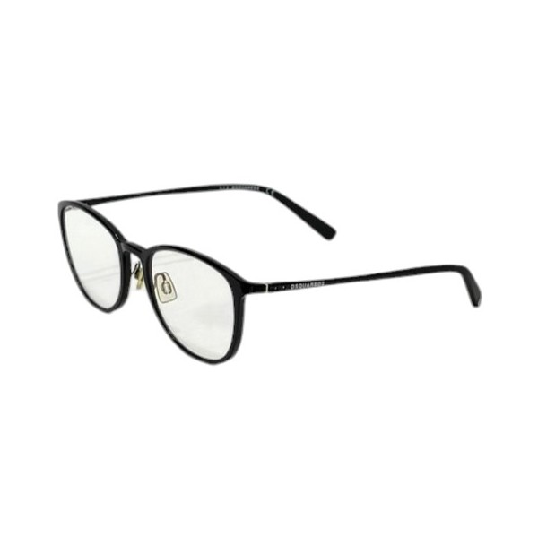 【中古】DSQUARED2 ブラックフレームグラス メガネ DQ5220 黒いこと 大きさ：51□19-140 【060626】（ディースクエアード）