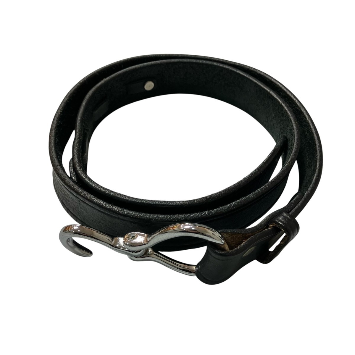 【中古】TORY LEATHER なめし革胴締め 黒いこと 大きさ：36 【070626】（トリーなめし革）