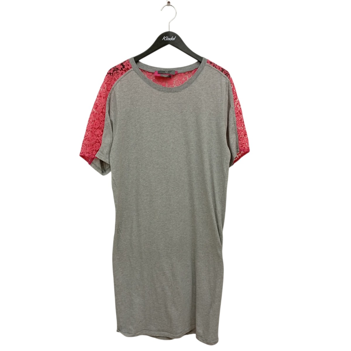 【中古】ALEXANDER McQUEEN 衣裳 OPCQ-YA-2065 薄墨色×さくら色 大きさ：S 【070626】（アレキサンダーマックイーン）