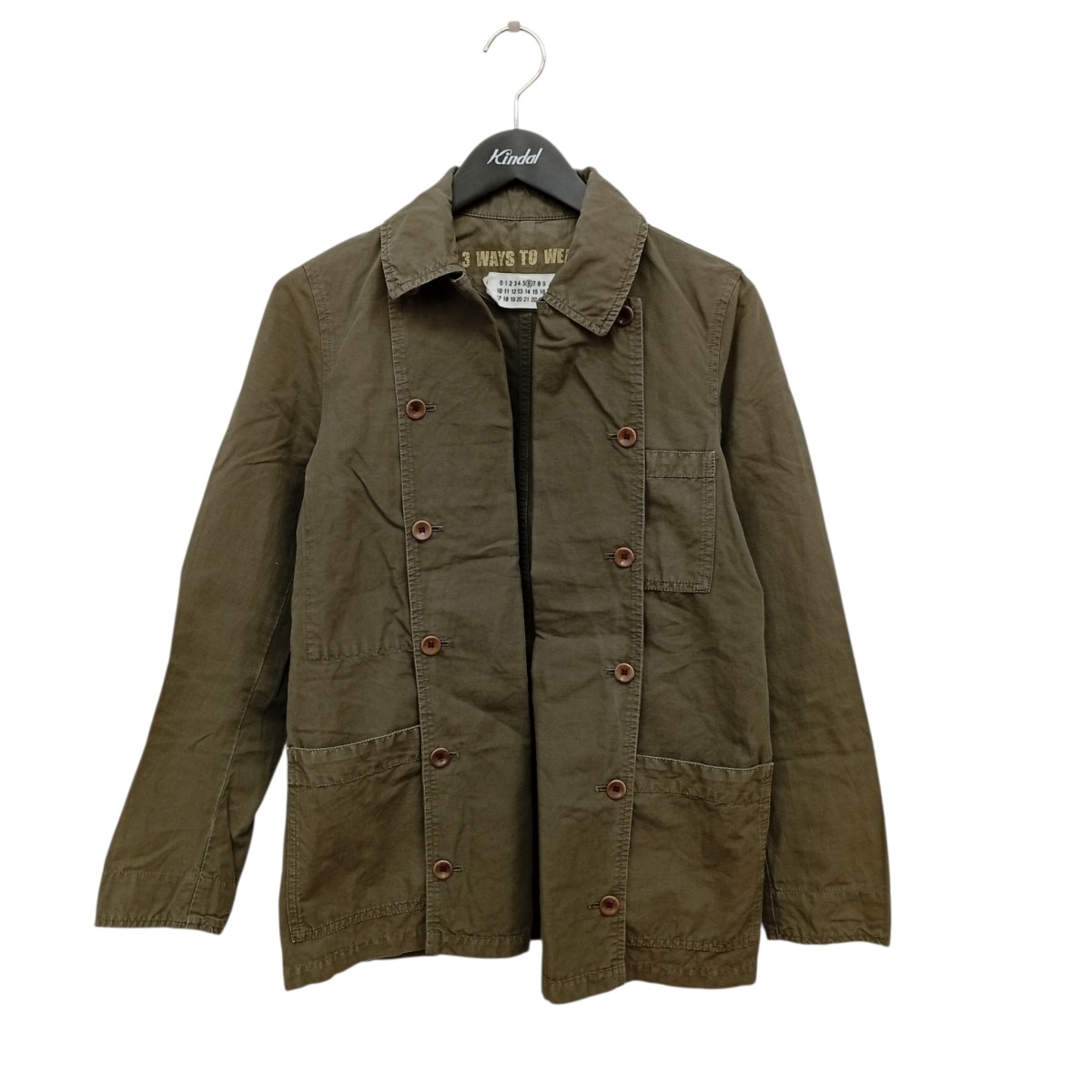 【中古】Martin Margiela 6 ここのえ引き舟 ミリタリーシャツジャケット 632K08991515 緑であること 大きさ：38 【070626】（マルタン・マルジェラ 6）