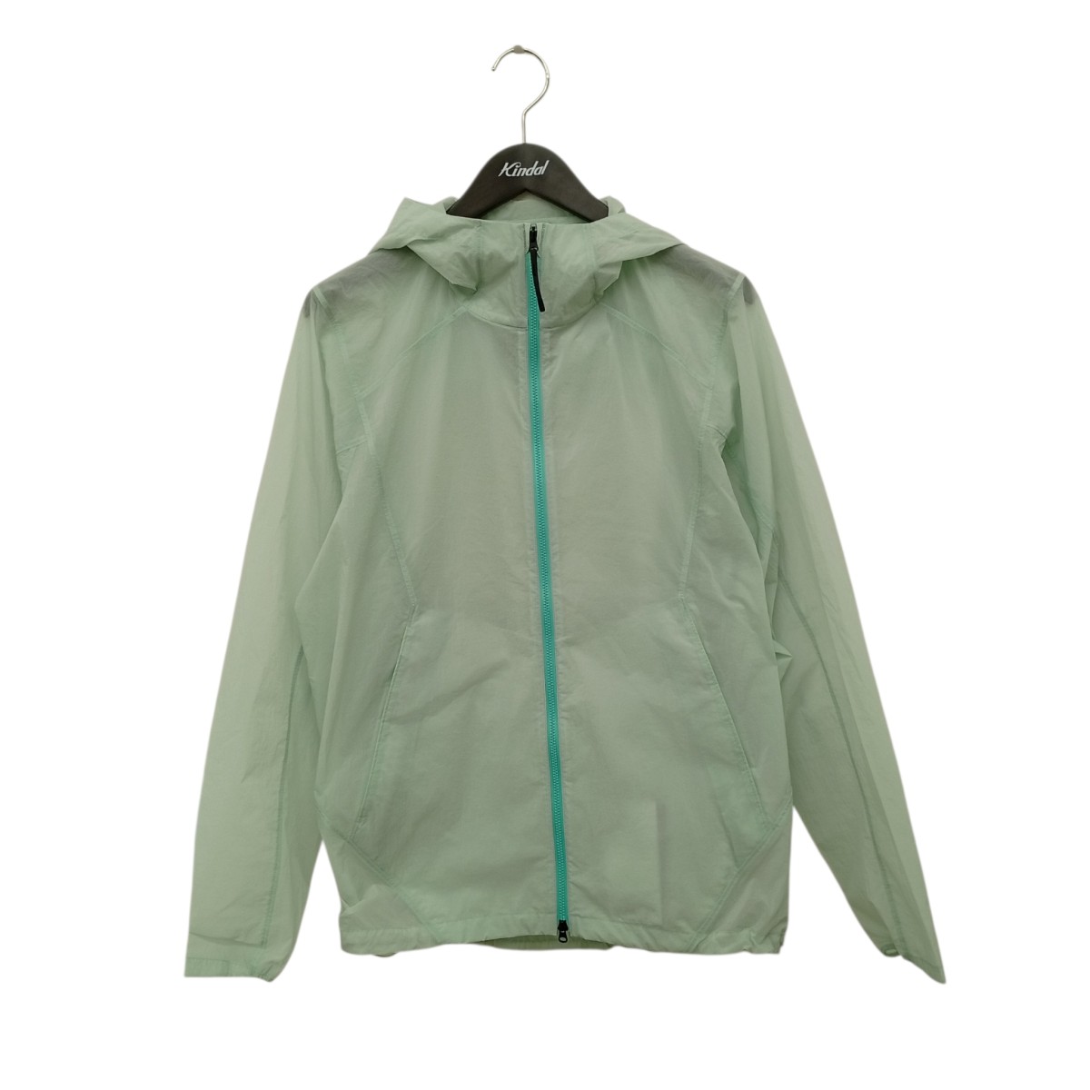 【中古】GOLDWIN×B-SHOP 別注Sheer Nylon Hooded Jacket ナイロンパーカー GL16502B 緑であること 大いさ：2 【070626】（ゴールドウイン）