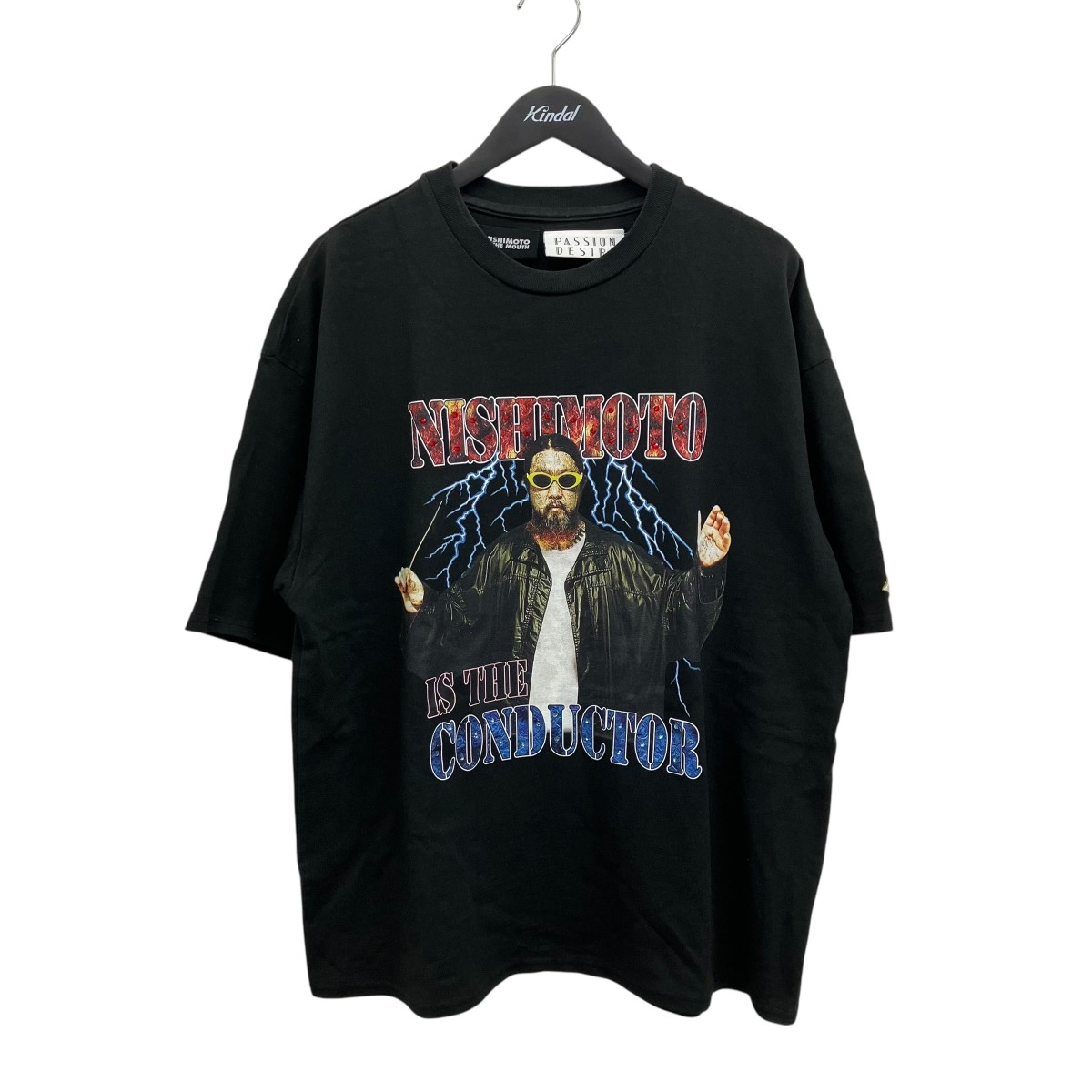 【中古】NISIMOTO IS THE MOUTH×PASSION DESIRE 刷り上げるプルオーバー 黒いこと×マルチ色合い 大きさ：2 【070626】（ニシモトイズザマウス×パッションデザイア）