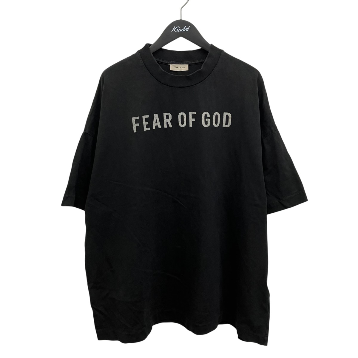 【中古】FEAR OF GOD ロゴタイプティーシャツ 黒いこと 大きさ：Ｍ 【070626】（フィアオブゴッド）