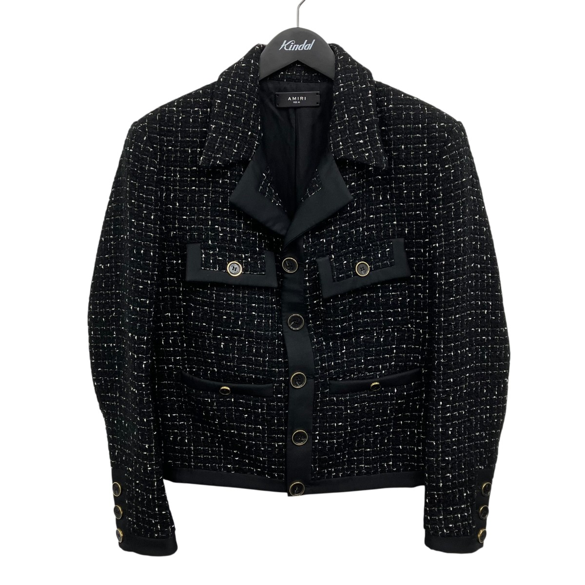 【中古】AMIRI ツィード上衣 黒いこと 大きさ：46 【070626】（アミリ）