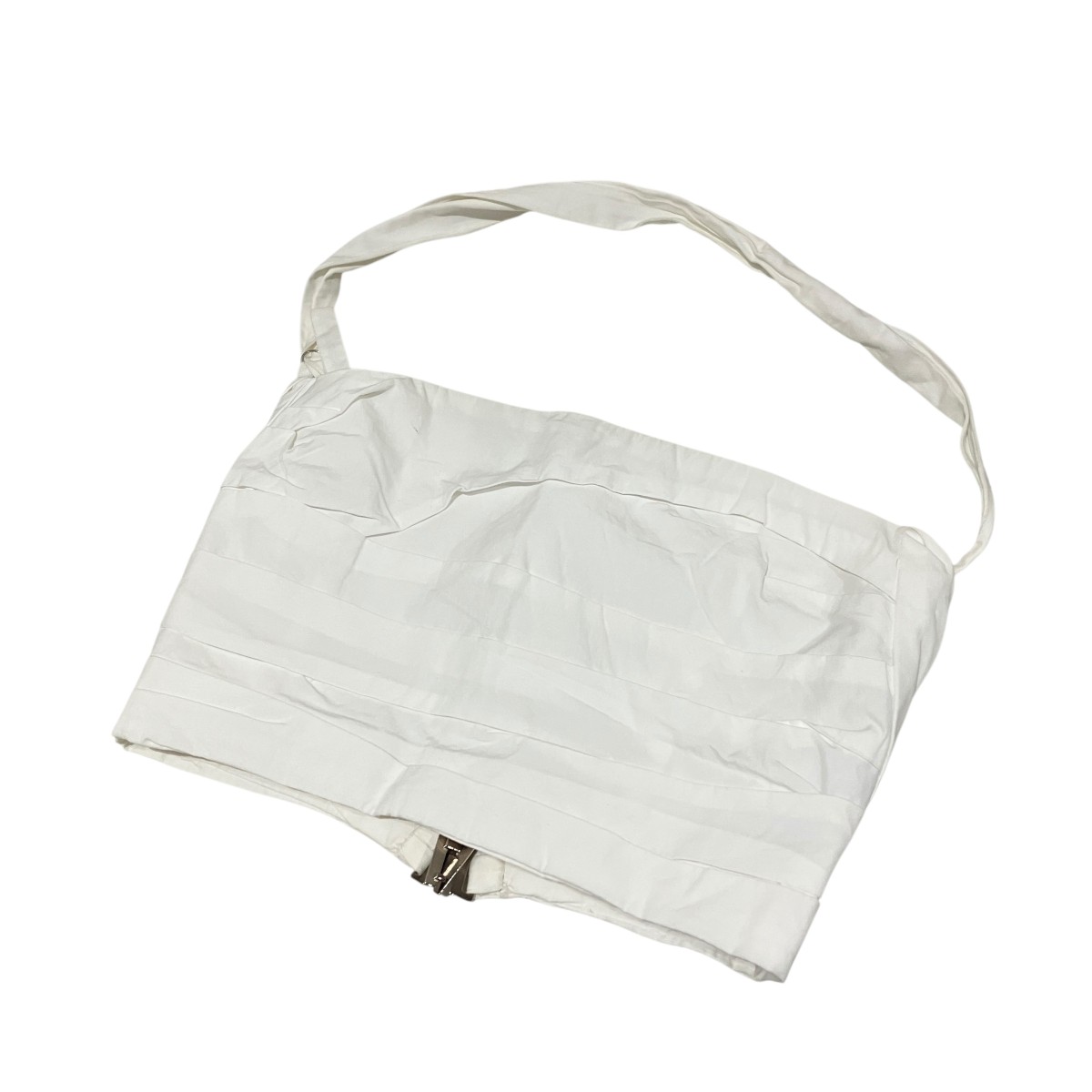 【中古】JACQUEMUS ノースリーブクロップドカットソー 白いこと 大きさ：34 【070626】（ジャックムス）