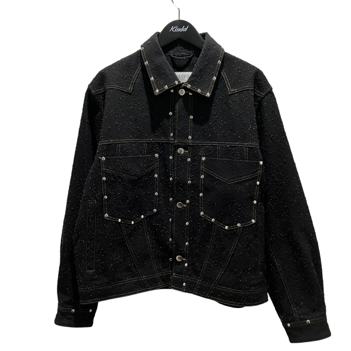 【中古】TAUPE 【STUDS JQ DENIM JACKET】 ジーンズ上衣 TPM25302001 黒いこと 大きさ：3 【070626】（トープ）