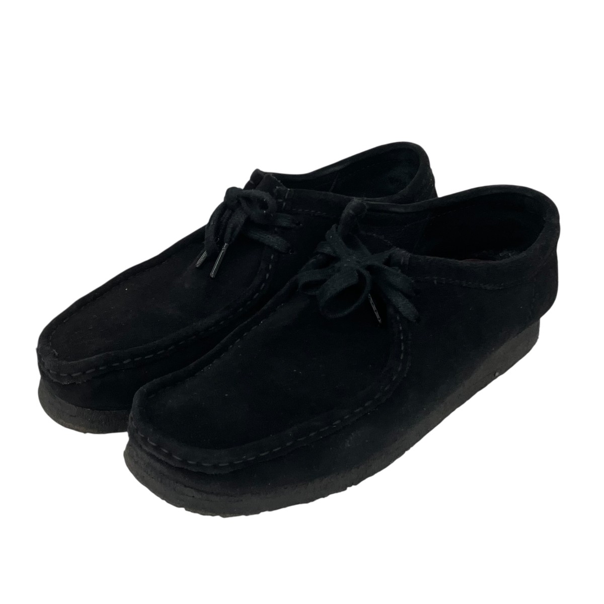 【中古】Clarks Originals ワラビーシューズ 261555197095 黒いこと 大きさ：9 1/2(27.5珊好いかげんに） 【070626】（クラークスオリジナル）