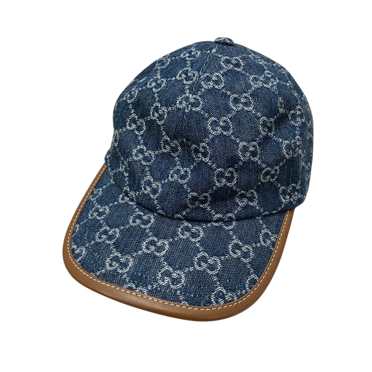 【中古】GUCCI GG柄ジーンズ旗がしら インディゴ 大きさ：S 【070626】（グッチ）