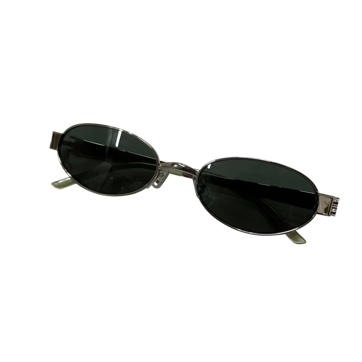 【中古】GENTLE MONSTER 黒眼鏡 しろがね色×緑であること 大いさ：54□20-139 【070626】（ジェントルモンスター）