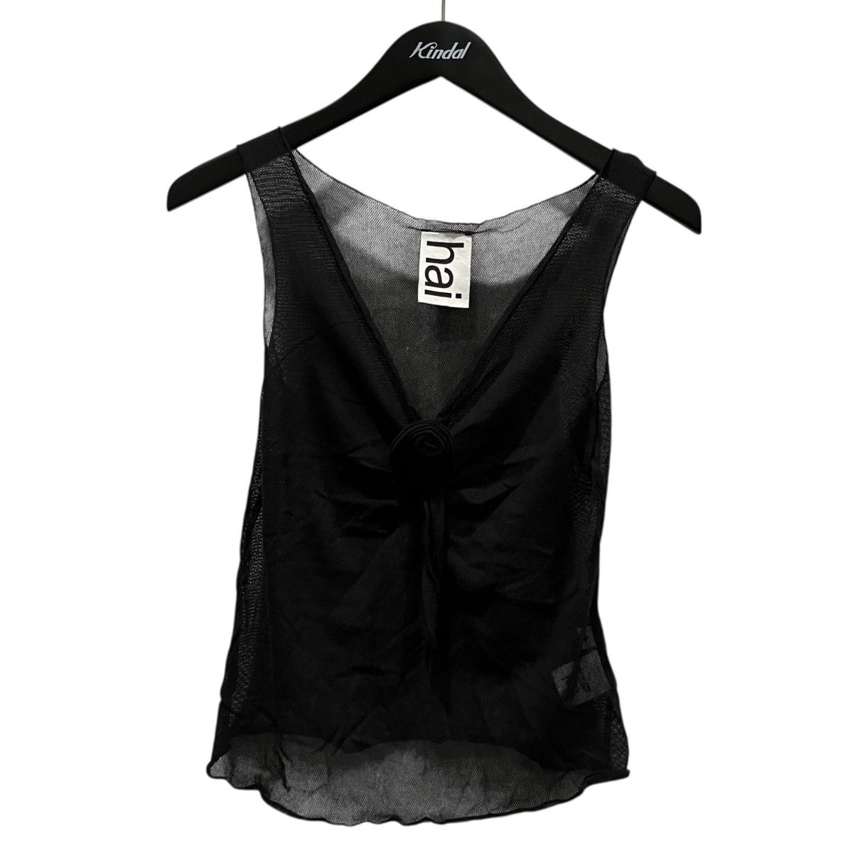 【中古】HAI Gigi Top メッシュ貯蔵タンクいの一番 黒いこと 大きさ：S 【070626】（御機嫌）