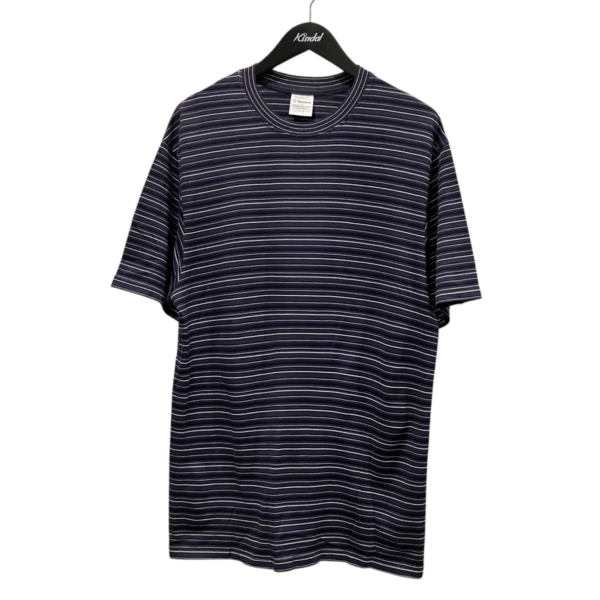 【中古】yonetomi GARMENT DYED RANDOM BORDER T-SHIRT 間借り人ティーシャツ 95-254-002 米国海軍 大きさ：3 【070626】（ヨネトミ）