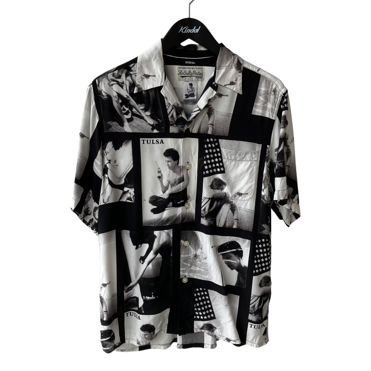 【中古】WACKO MARIA STIE-LO SH TYPE-2 半袖ティーシャツ 黒いこと×白いこと 大いさ：XS 【070626】（ワコマリア）