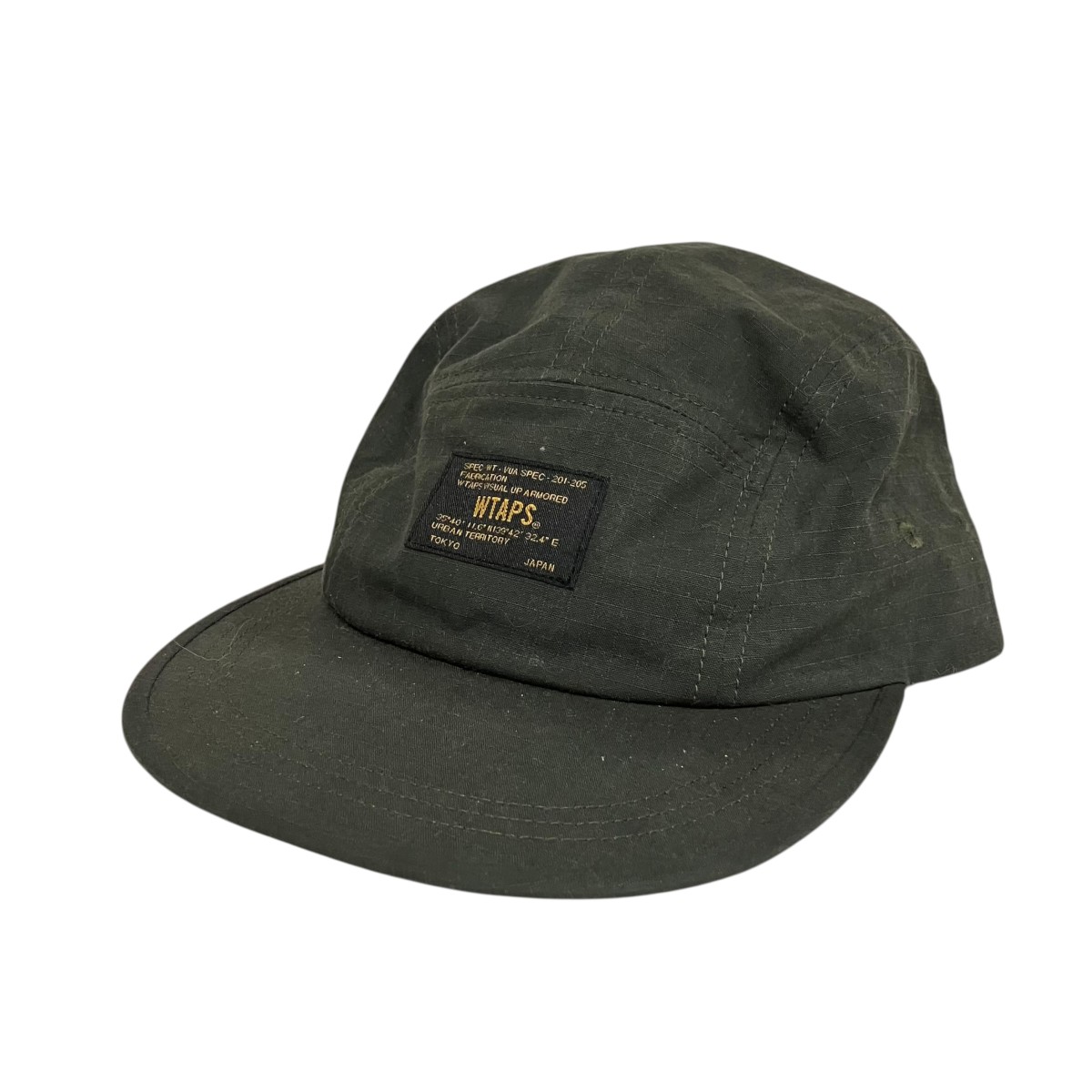 【中古】WTAPS WTAPS T-5 03 ／ Cap ／ Cotton． Ripstop 旗がしら 252HCDT-HT03 オリーブ 大きさ：00 【070626】（ダブルタップス）