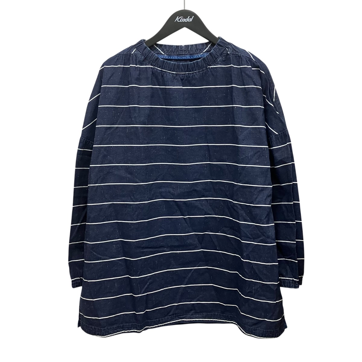 【中古】Porter Classic フィッシャーマンズリネンスモックシャツ コットンリネンシルクボーダープルオーバーシャツ 米国海軍 大いさ：1 【070626】（ボーイ古典派音楽）