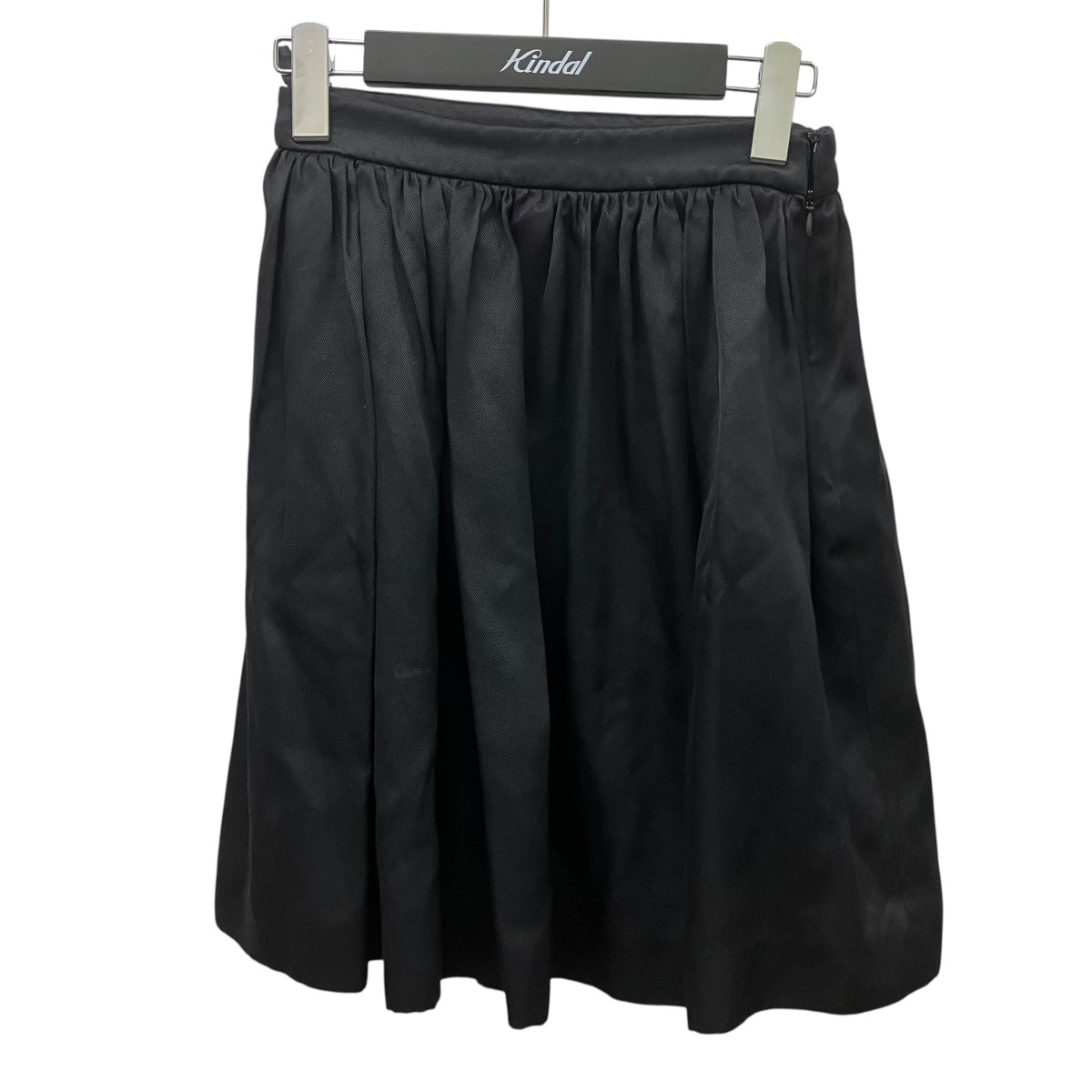 【中古】MIU MIU 繻子スコート MG658 黒いこと 大きさ：36 【070626】（ミュウミュウ）