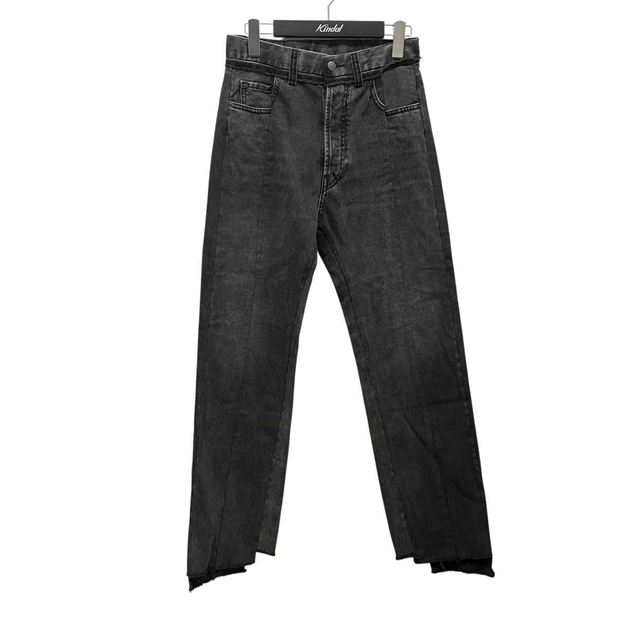 【中古】Maison Margiela 再築き上げるジーンズズボン下 S51天使の都市0132 黒いこと 大いさ：40 【070626】（メゾンマルジェラ）