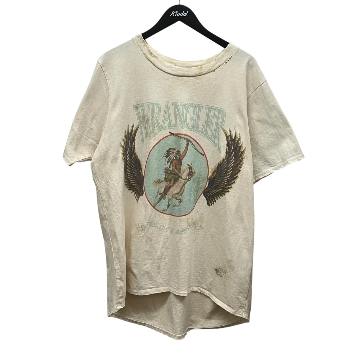 【中古】JUN NAKAYAMA 24AW WRANGLER T-SHIRTS 刷り上げるティーシャツ JN-FW24-003 象牙色 大きさ：M 【070626】（ジュン ナカまっ盛り）