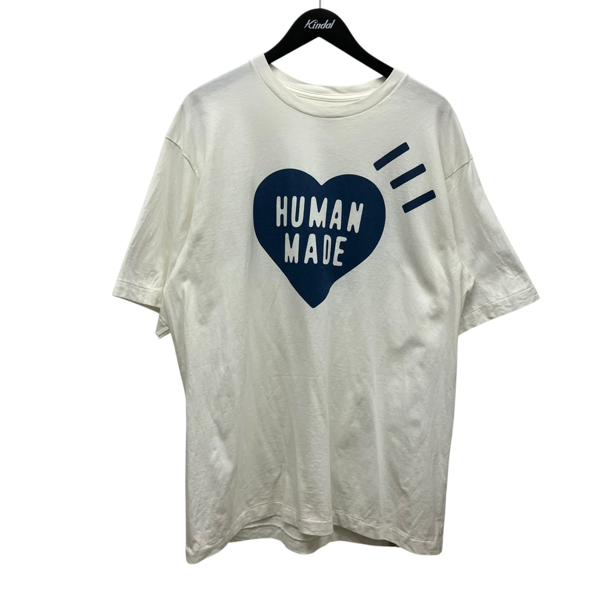 【中古】HUMAN MADE ハート型刷り上げるティーシャツ 白いこと 大きさ：Xl 【070626】（ヒューマンお手伝いさん）