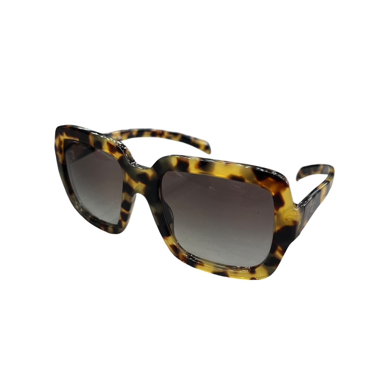 【中古】PRADA　サングラス SPR12W ブラウン&times;ベージュ　レンズ：グレー サイズ：56?20-140 【070626】（プラダ）｜ブランド古着のカインドオル