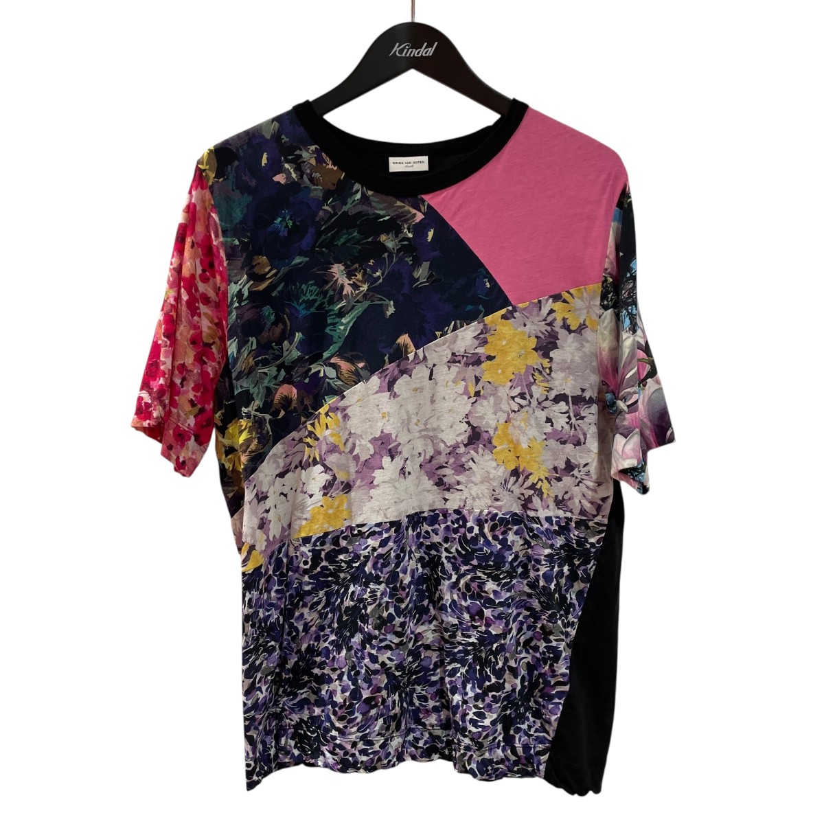 【中古】DRIES VAN NOTEN 23AW Hatro 花柄半袖ティーシャツ マルチ色合い 大いさ：S 【070626】（ドリスヴァンノッテン）