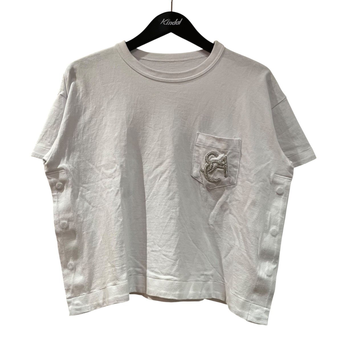 【中古】sacai 半袖ティーシャツ 25-07859 白いこと 大きさ：1 【070626】（サカイ）
