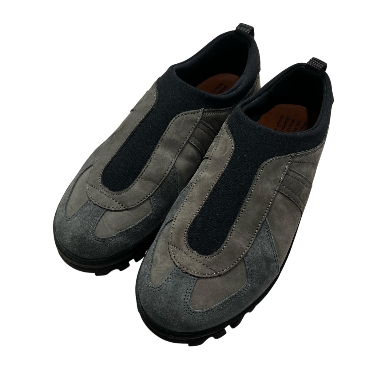 【中古】REPRODUCTION OF FOUND GERMAN MILITARY TRAINER (SLIP ON) スニーカー 1728 薄墨色 大きさ：41 【070626】（リプロダクションオブファウンド）