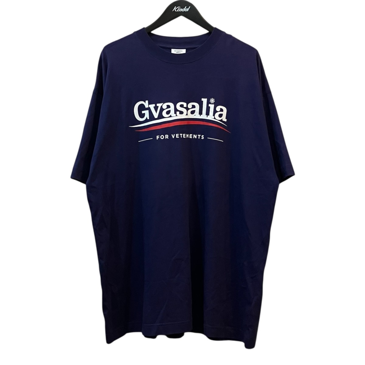 【中古】VETEMENTS Gvasalia 刷り上げるティーシャツ 米国海軍×白いこと 大きさ：S 【080626】（ヴェトモン）