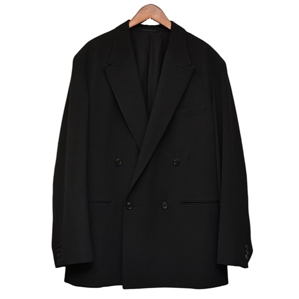 【中古】A．PRESSE 2025AW Wool Double Breasted Jacket テーラードジャケット ウールダブルブレステッドジャケット 25AAP-01-32 黒いこと 大いさ：4 【070626】（アプレッセ）