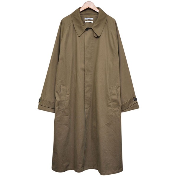 【中古】Cristaseya 2025AW cotton oversized trench with leather patch コットンオーバーサイズトレンチコート レザーパッチ ロングコート カーキ サイズ:XL 【070626】(クリスタセヤ)|ブランド古着のカインドオル