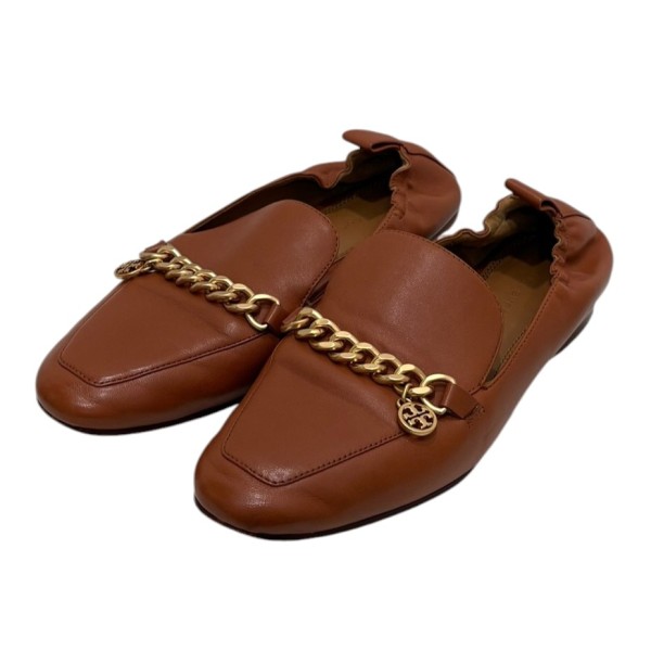 【中古】TORY BURCH MINI BENTON CHARM 置き目毛皮 88346 ともし火赤銅色 大いさ：6 【070626】（トリーバーチ）