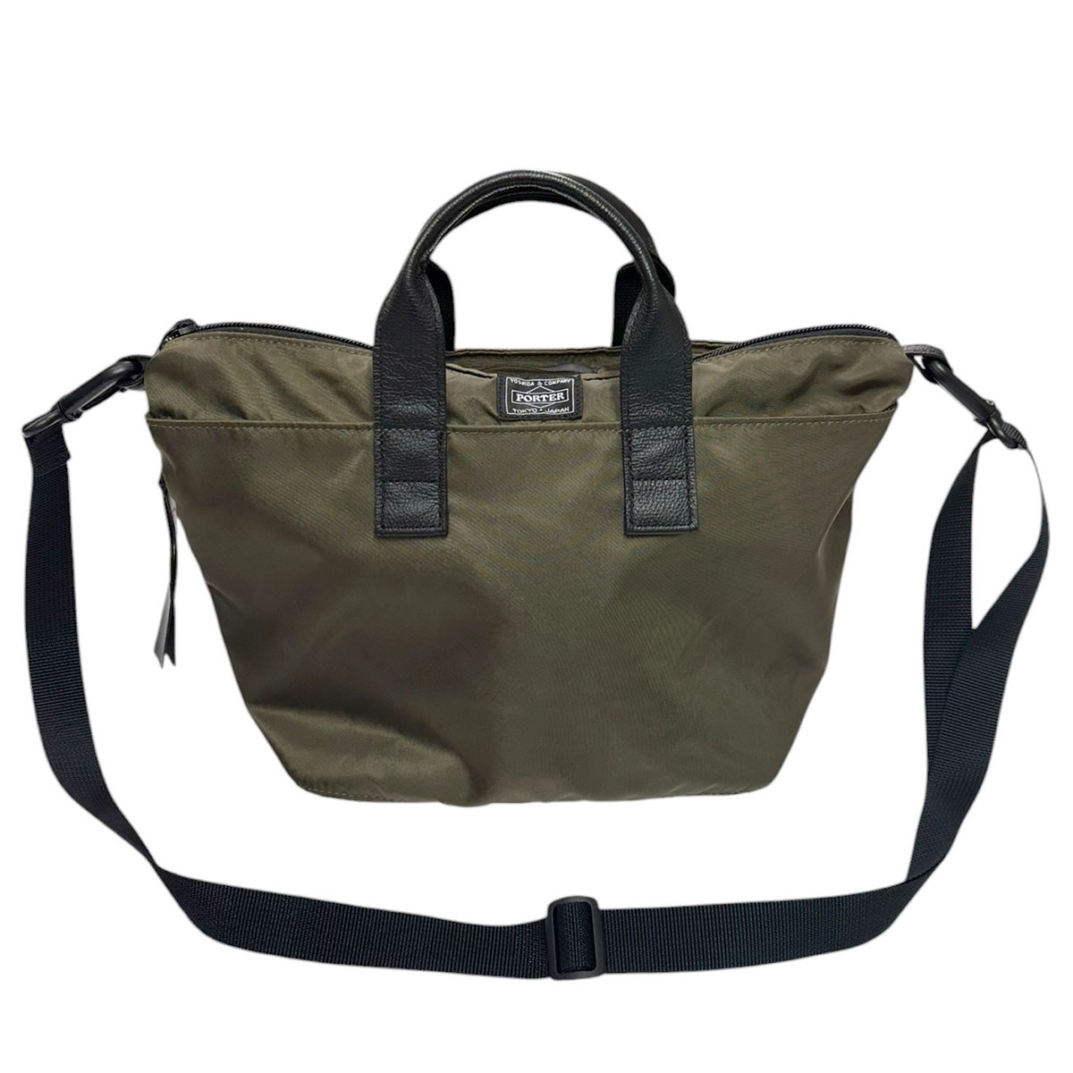 【中古】N．HOOLYWOOD×PORTER 24SS 2WAY MINI TOTE BAG ツーウェイミニトートバッグ オリーブ 【070626】（エヌハリウッド×ボーイ）