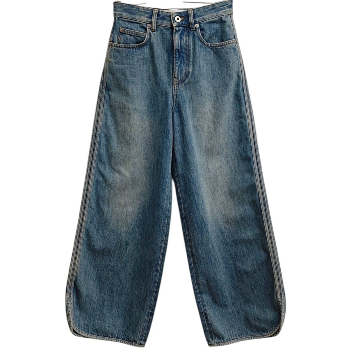 【中古】LOEWE ジップフライジーンズ  JEANS AF ジーンズズボン下 インディゴ 大きさ：32 【070626】（ロエベ）