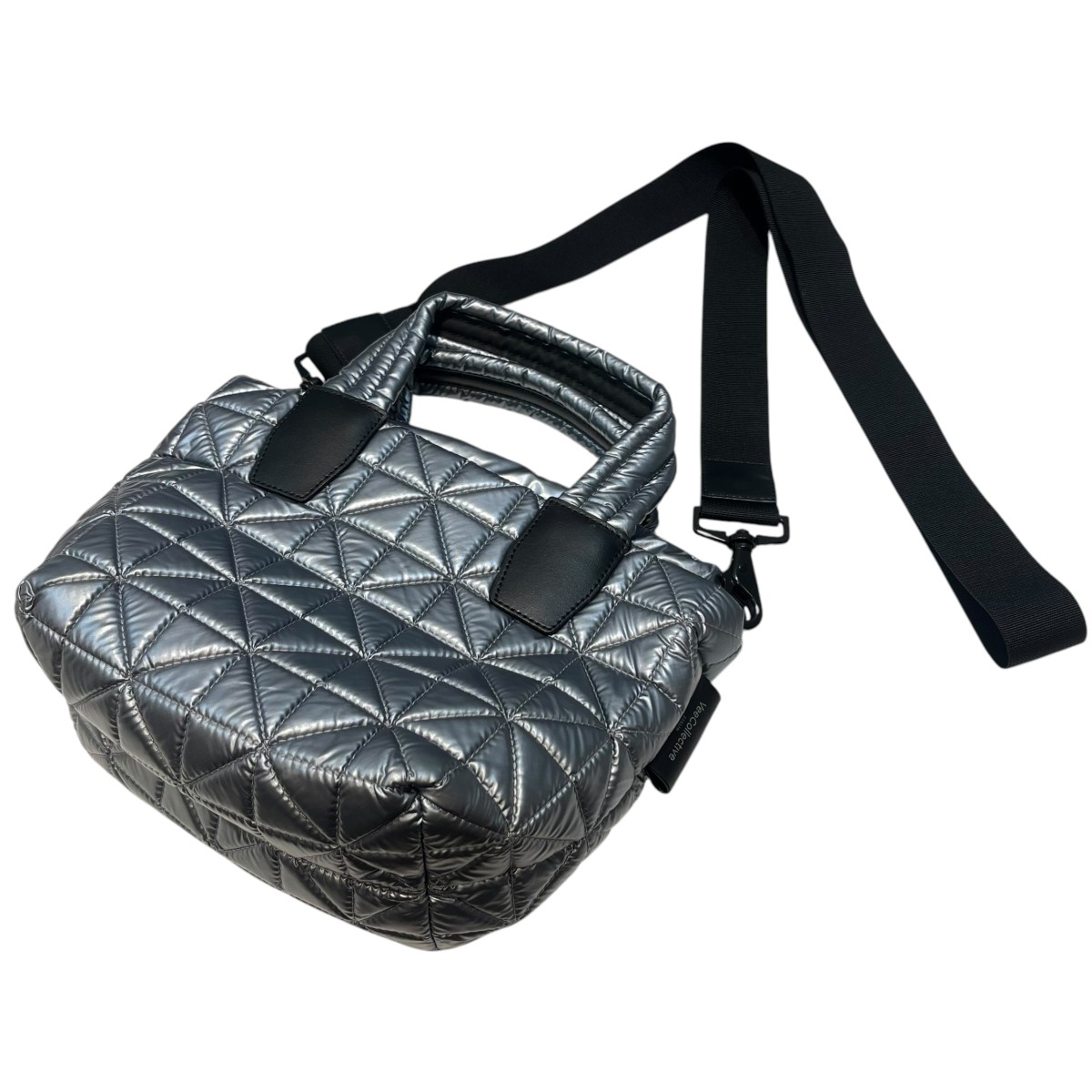【中古】VeeCollective 合財袋付き添い人 キルティング 2WAY御徒面子 メタリックブルー 【070626】（）