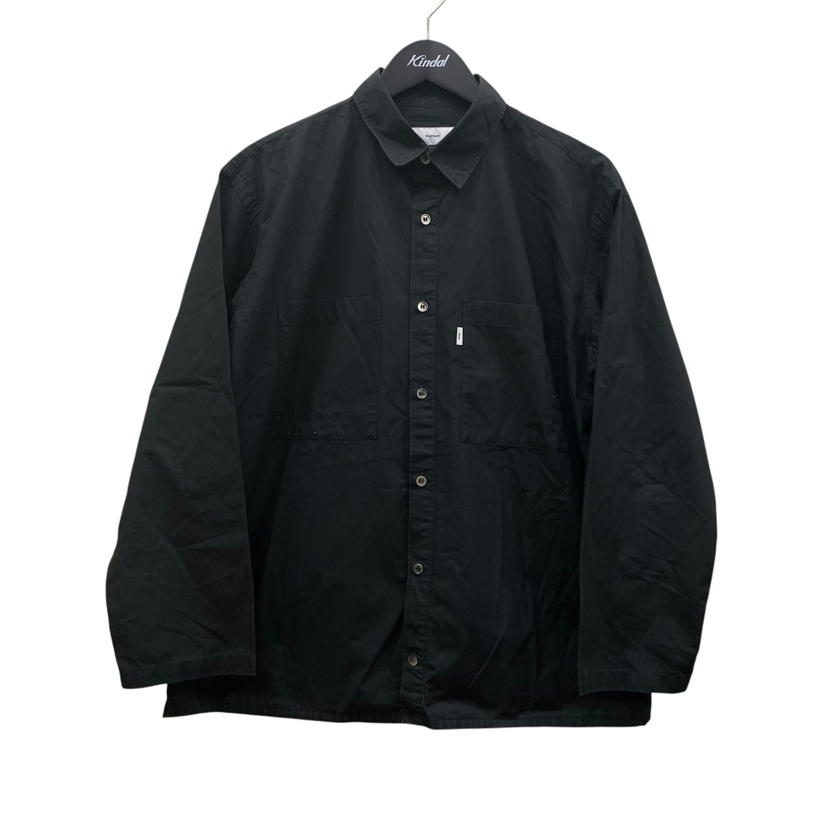 【中古】Graphpaper TYPEWRITER SHIRTS 長袖プルオーバー GM191 50024B 黒いこと 大きさ：1 【070626】（グラフ記録調査報告）