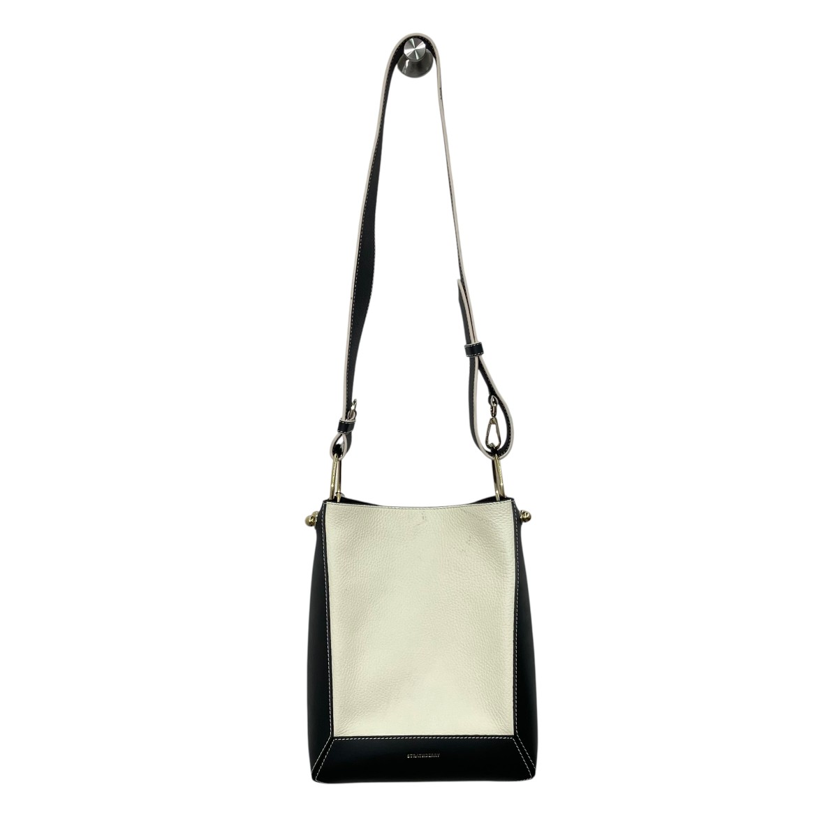 【中古】STRATHBERRY Lana Midi Bucket Bag ショルダーバッグ 121901 黒いこと×白いこと 【070626】（ストラスベリー）