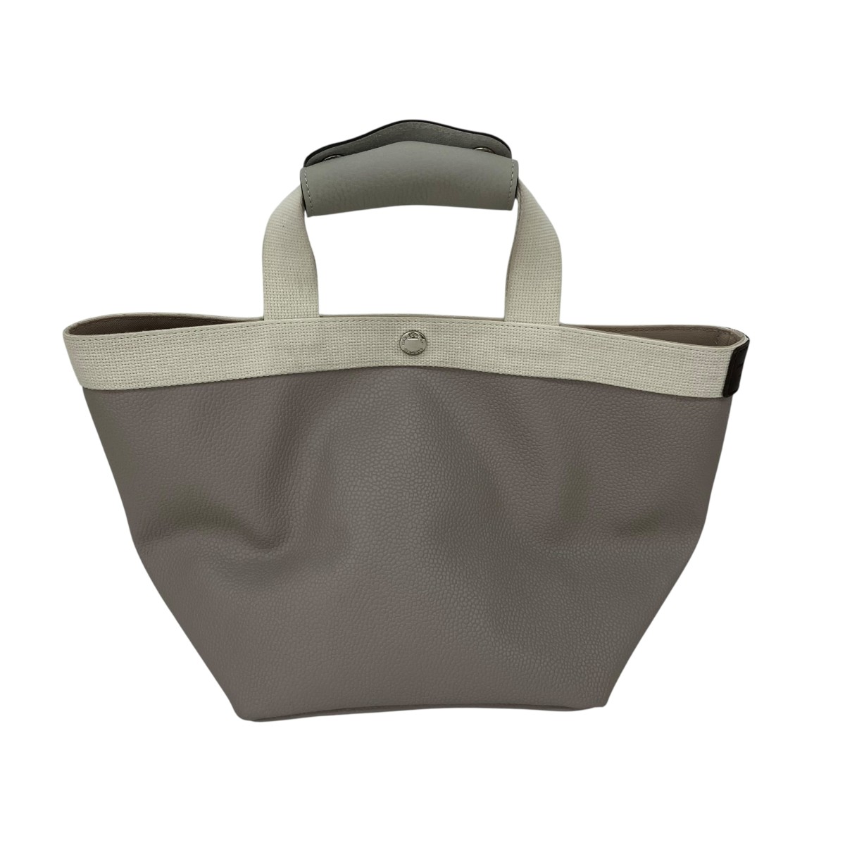 【中古】Herve Chapelier コーテッドキャンバススクエアトートB5大きさ(M) トートバッグ 薄墨色 【070626】（エルベシャプリエ）