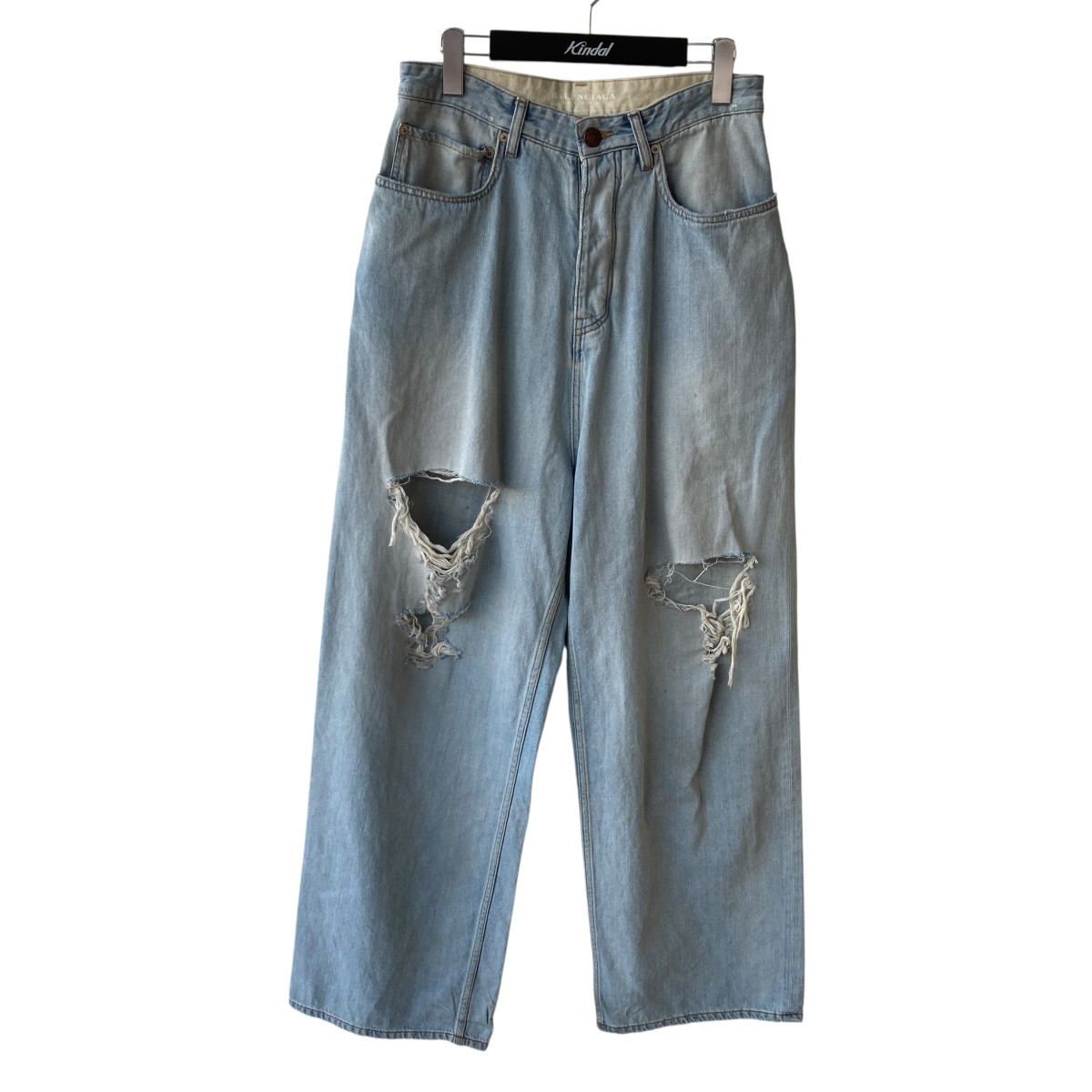 【中古】BALENCIAGA Straight Pants ジーンズズボン下 849951 TTWA3 天の原青碧 大きさ：XS 【080626】（バレンシアガ）