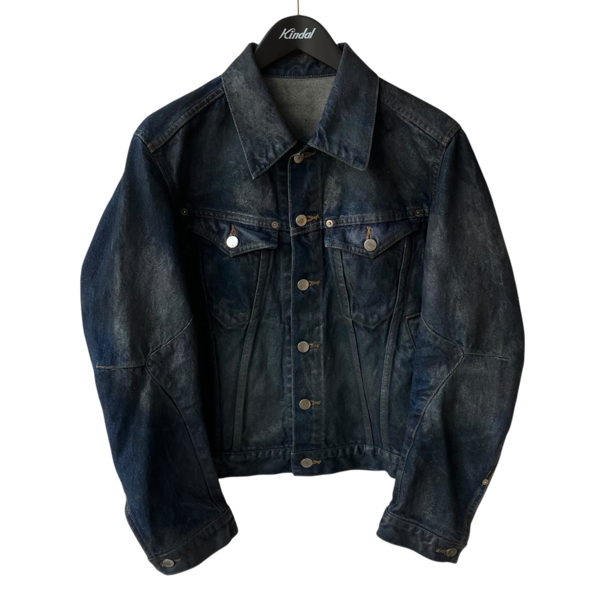 【中古】NVRFRGT 3D TRUCKER JACKET ジーンズ上衣 NF252J08A 青碧 大いさ：1 【080626】（ネバーフォーゲット）