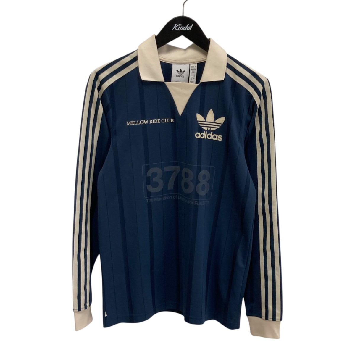 【中古】adidas MELLOW RIDE CLUB 長袖ティーシャツ HN1676 米国海軍 大きさ：XS 【080626】（アディダス）