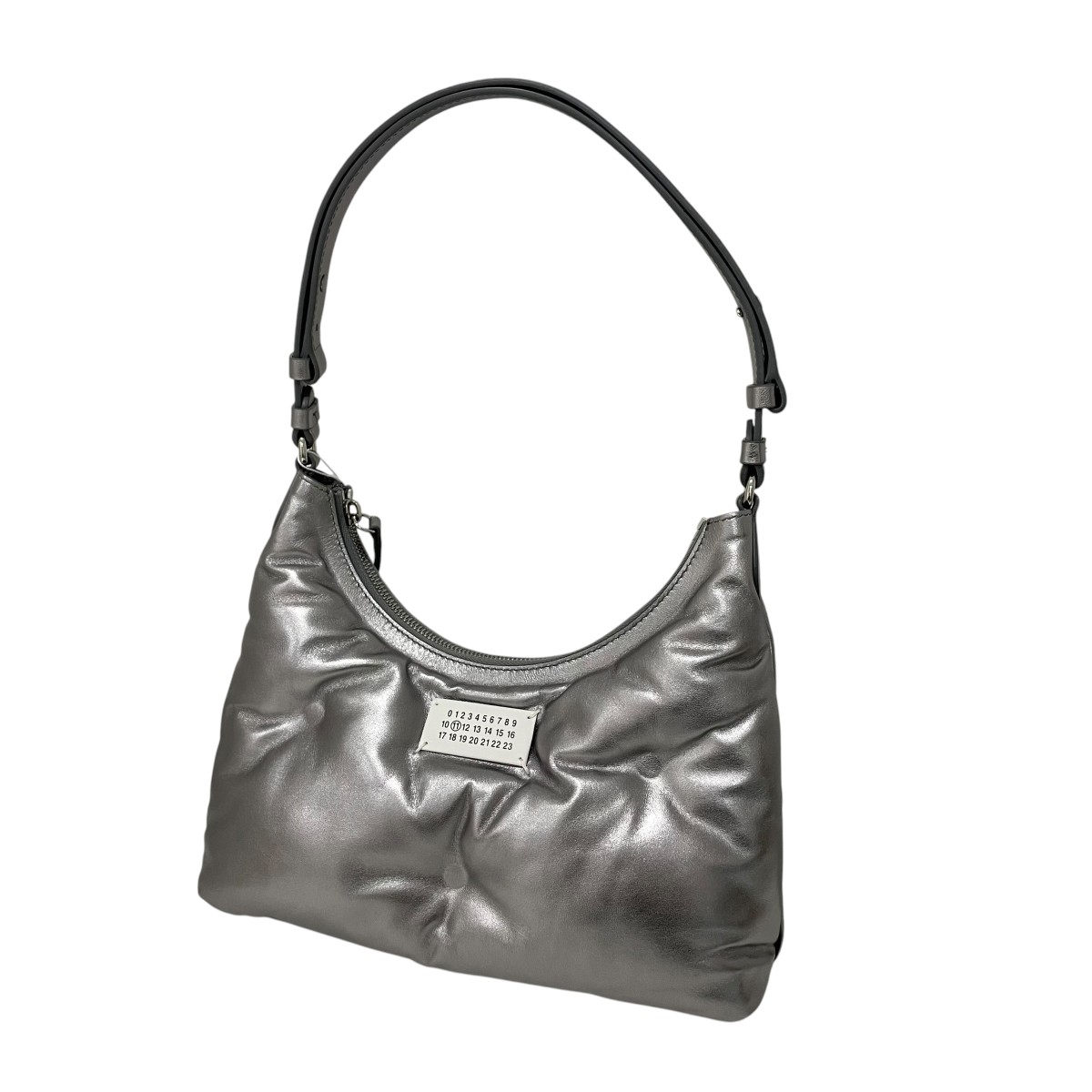 【中古】Maison Margiela　グラムスラム ホーボー ハンドバッグ SB3WG0024 シルバー 【080626】（メゾンマルジェラ）｜ブランド古着のカインドオル