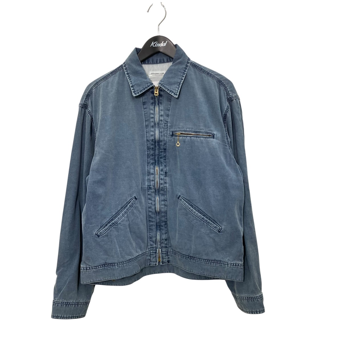 【中古】Ron HermanIDP ダックブルゾン ジップブルゾン rhd-25sm-020 インディゴ サイズ：M【価格見直し】｜ブランド古着のカインドオル 16,315円