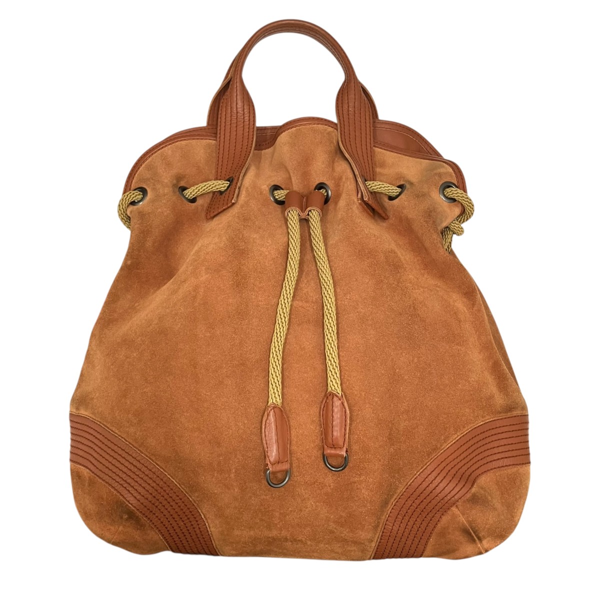 【中古】BOTTEGA VENETA スエードトートバッグ 赤銅色 【080626】（ボッテガヴェネタ）