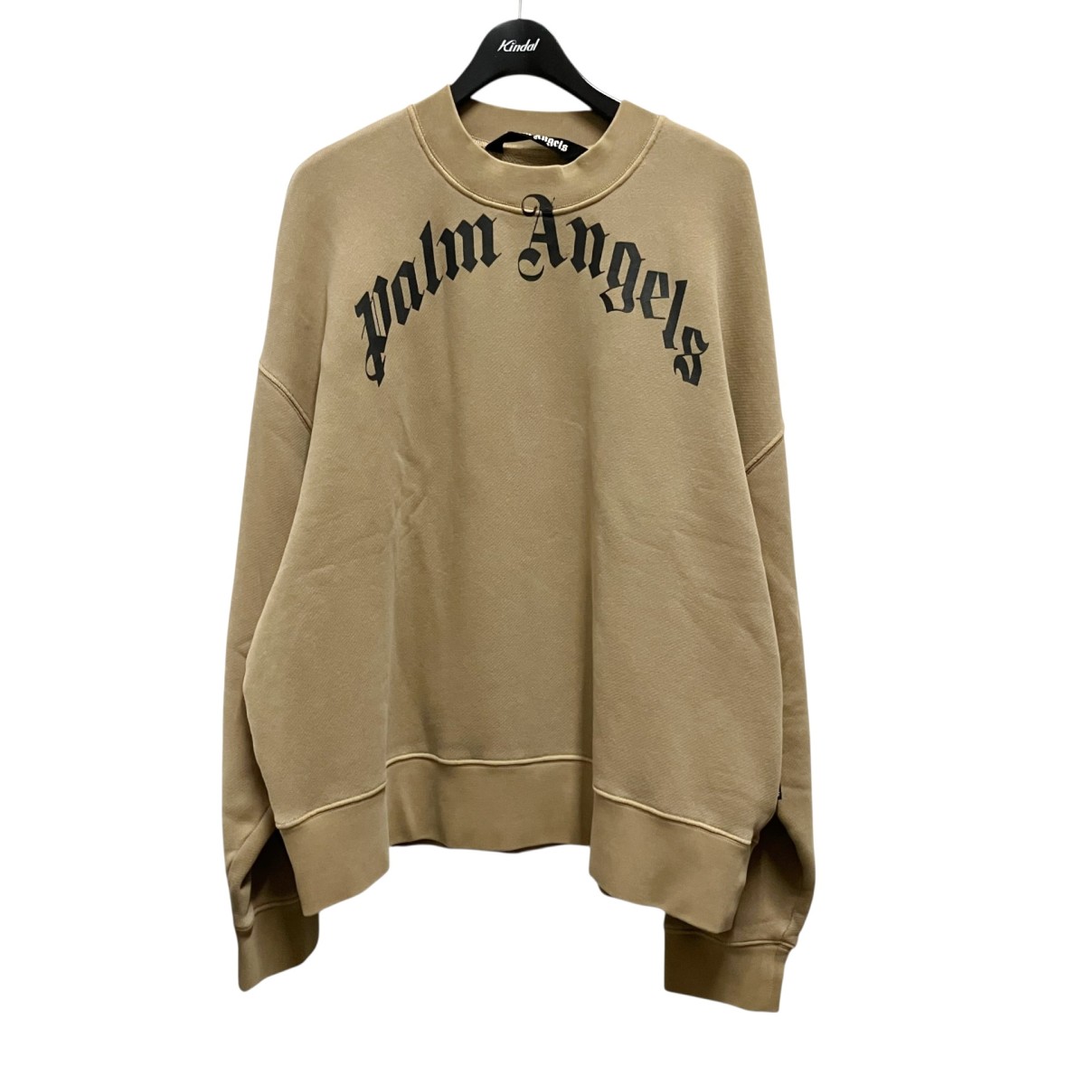 【中古】Palm Angels GD Curved Logo Crew 神のことば情の籠もった PMBA026F21FLE004 赤銅色 大きさ：L 【080626】（パームエンジェルス）