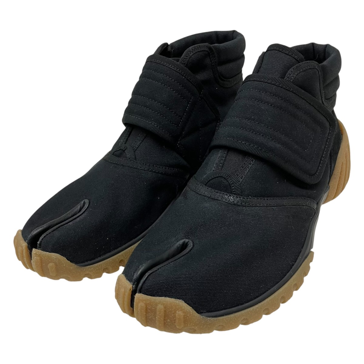 【中古】Maison Margiela TABI VELCRO HIGH TOP SNEAKERS 足袋ベルクロスニーカー 黒いこと 大きさ：42 【080626】（メゾンマルジェラ）